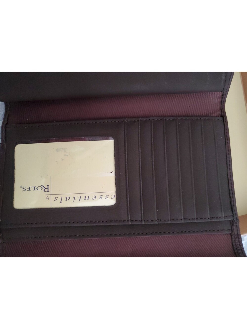 New In Box Rolfs Brown Leather Wallet - Picture 3 of 3
